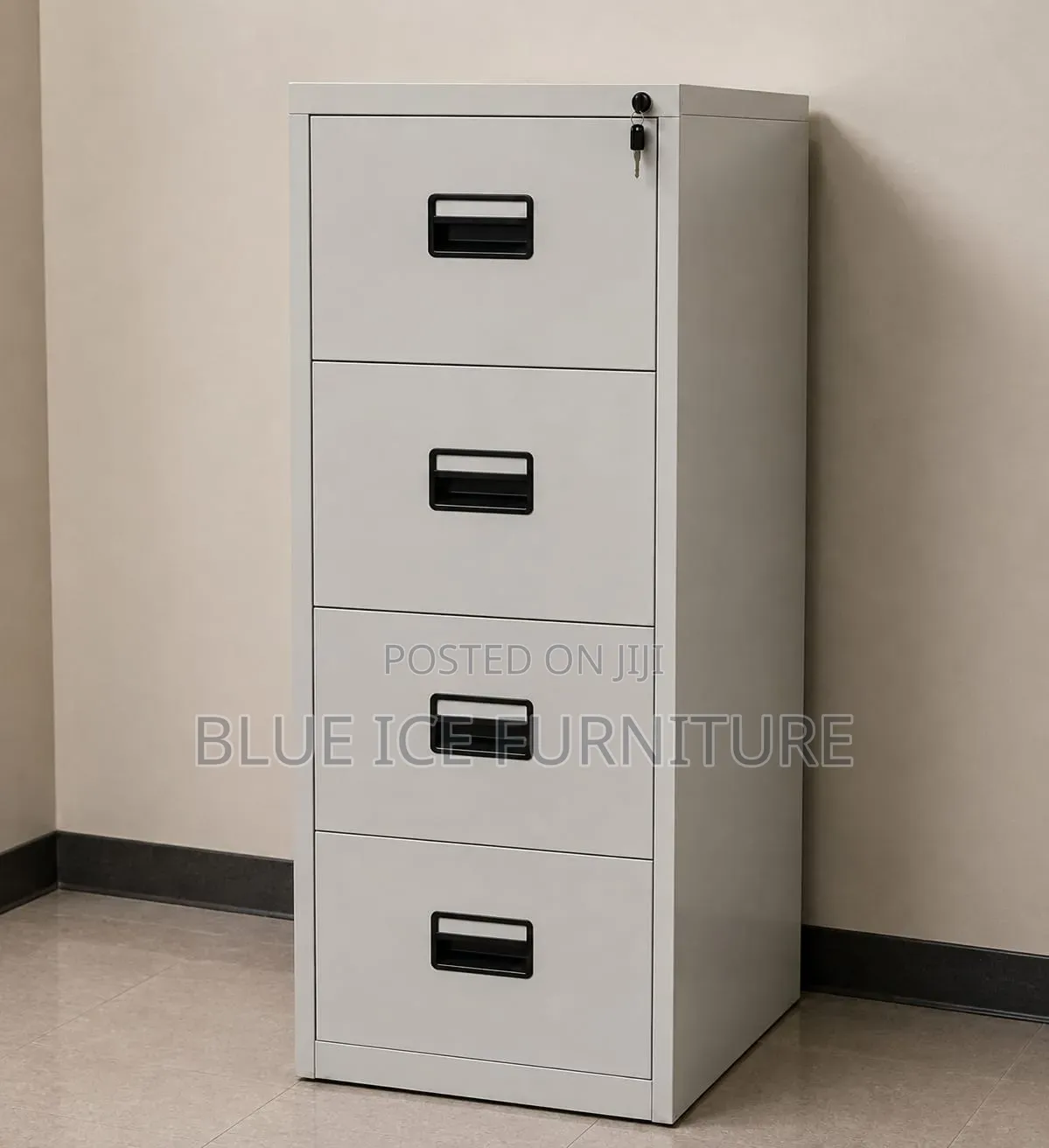 4 Drawer Steel Filing Cabinet With Lock