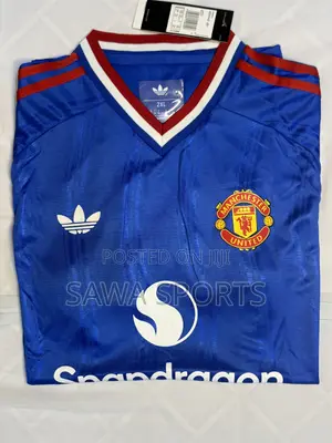 Manchester United Blue Away Jersey - Premium High Quality