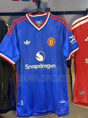 Manchester United Blue Away Jersey - Premium High Quality