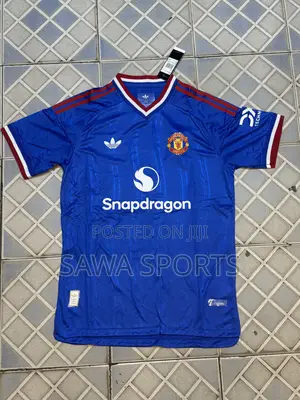 Manchester United Blue Away Jersey - Premium High Quality