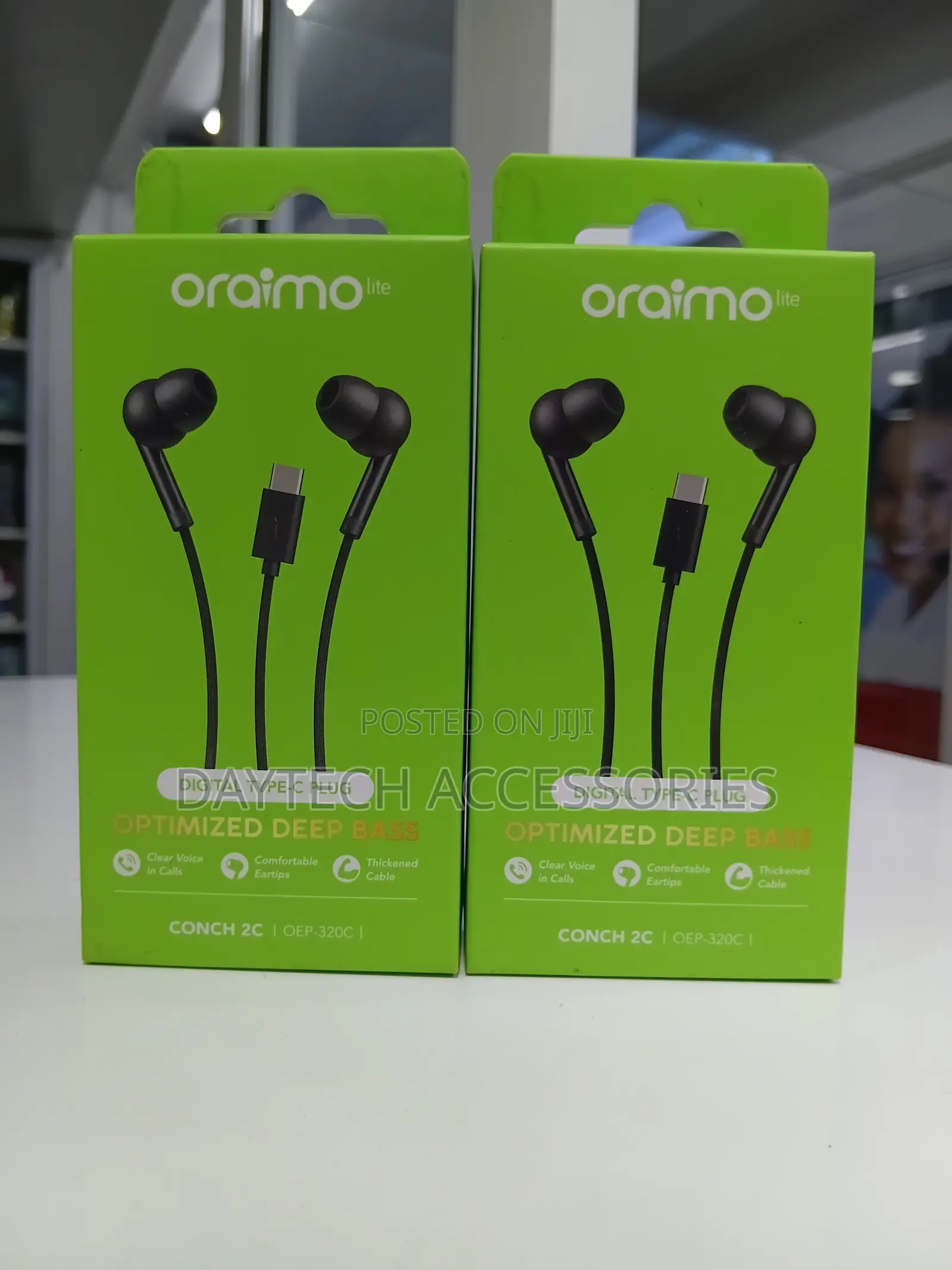 Oraimo Lite Conch 2C Type-C Wired Earphones – Optimized Deep Bass