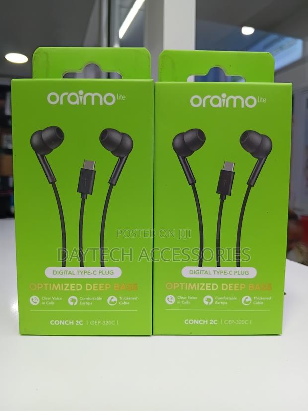 Oraimo USB-C Earphones With Mic OEP-320C – Deep Bass