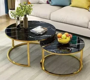 Marble Nesting Coffee Table (Glass Effect)