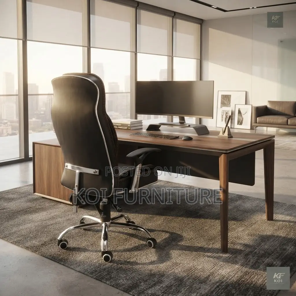 Office Chairs; High-Back Leather Executive Office Chair