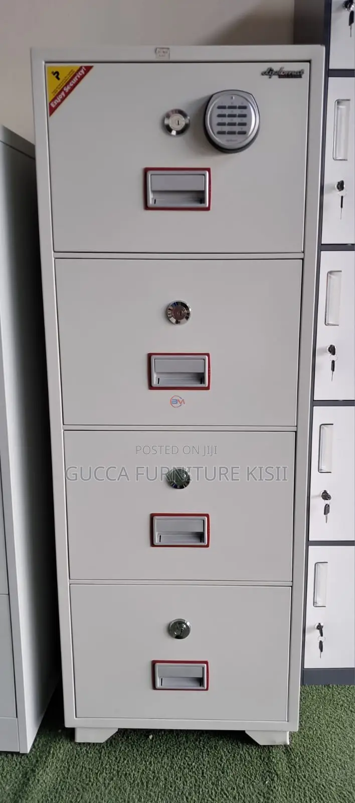 Safe Fireproof; 4-Drawer Fireproof Diplomat Safe Cabinet