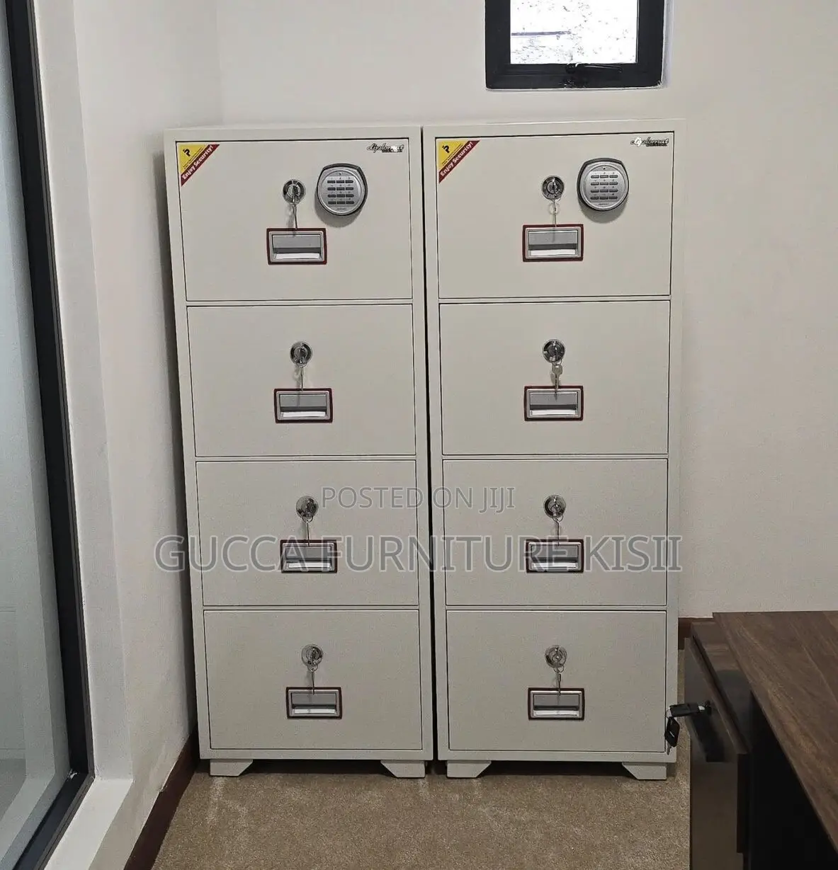 Safe Fireproof; 4-Drawer Fireproof Diplomat Safe Cabinet