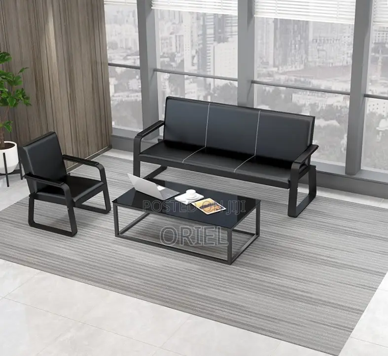 Office Waiting Sofa : Minimalist 5 Seater Lobby Sofa
