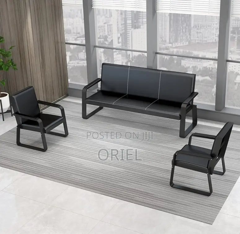 Office Waiting Sofa : Minimalist 5 Seater Lobby Sofa