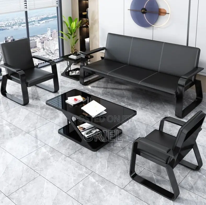 Office Waiting Sofa : Minimalist 5 Seater Lobby Sofa
