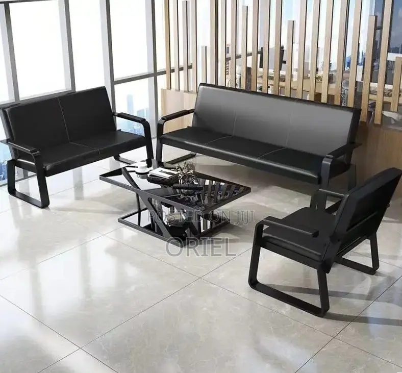 Office Waiting Sofa : Minimalist 5 Seater Lobby Sofa