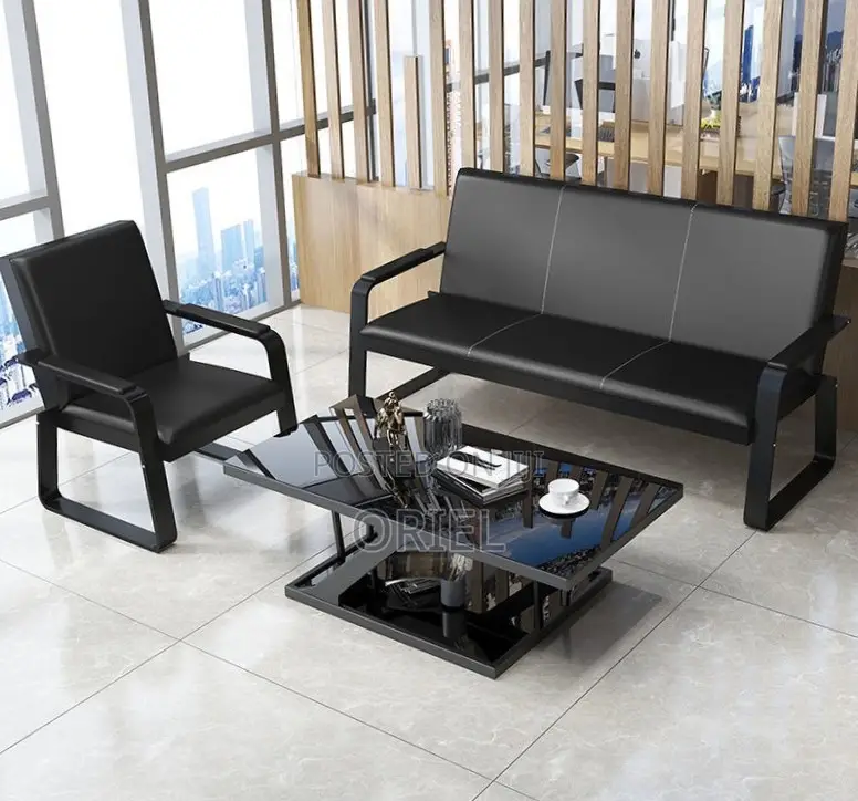 Office Waiting Sofa : Minimalist 5 Seater Lobby Sofa