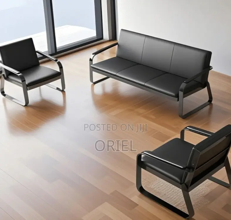 Office Waiting Sofa : Minimalist 5 Seater Lobby Sofa