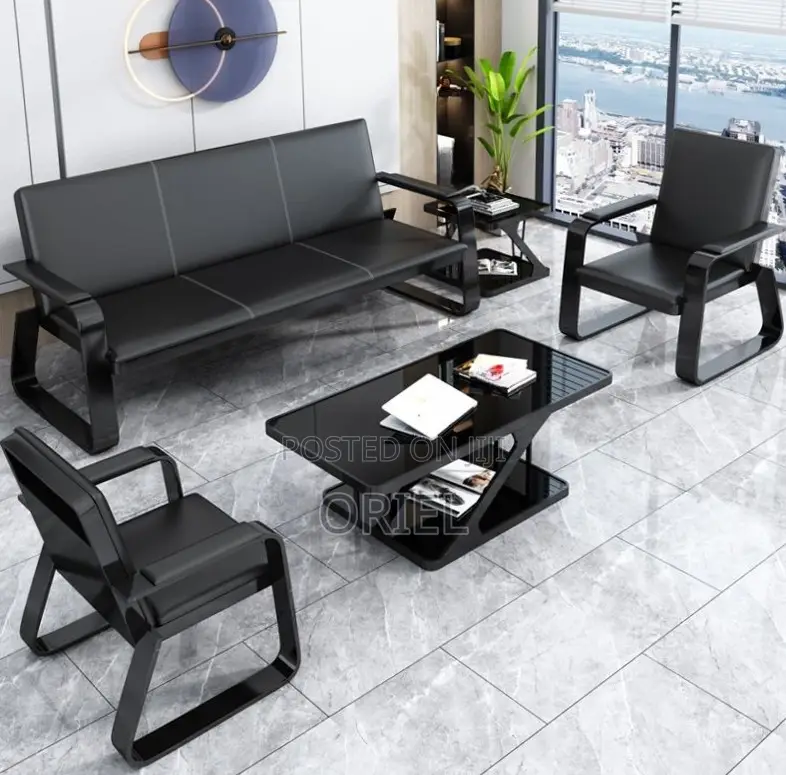Office Waiting Sofa : Minimalist 5 Seater Lobby Sofa