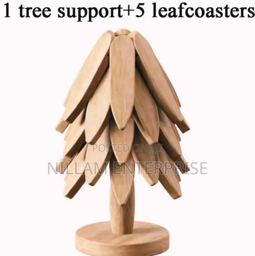 Heat Resistant Wooden Tree Shaped Table/Pot Mat