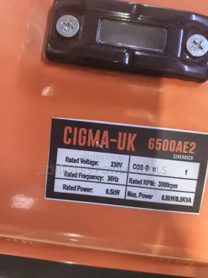 6.5kva Cigma Uk Generator Machine Recoil/Key Start