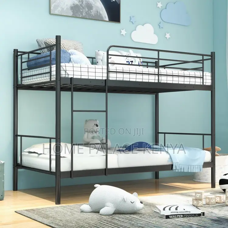 Bunk Bed; Sturdy Steel Kids Bunk Bed With Safe Sleeping Design