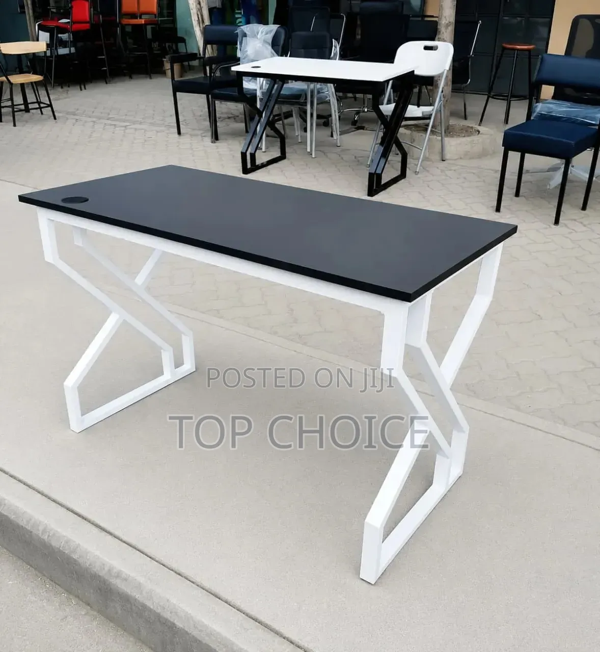 Office Desk and Swivel Mesh Chair