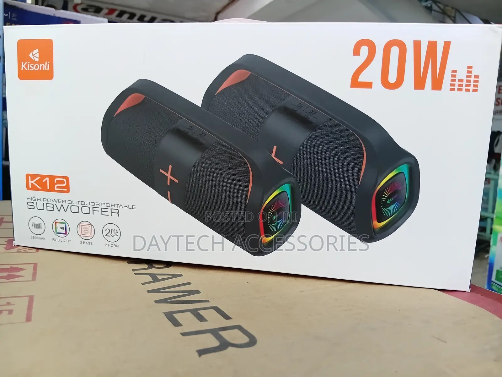 Kisonli Bluetooth Speaker 20W.