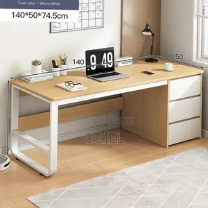 Office Desk : Executive Computer Desk With Drawers