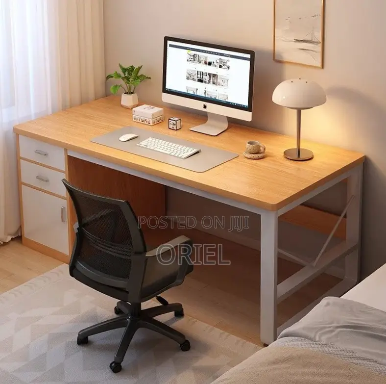 Office Desk : Executive Computer Desk With Drawers