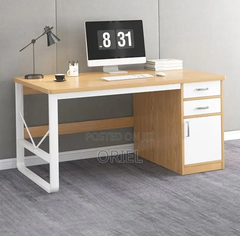 Office Desk : Executive Computer Desk With Drawers