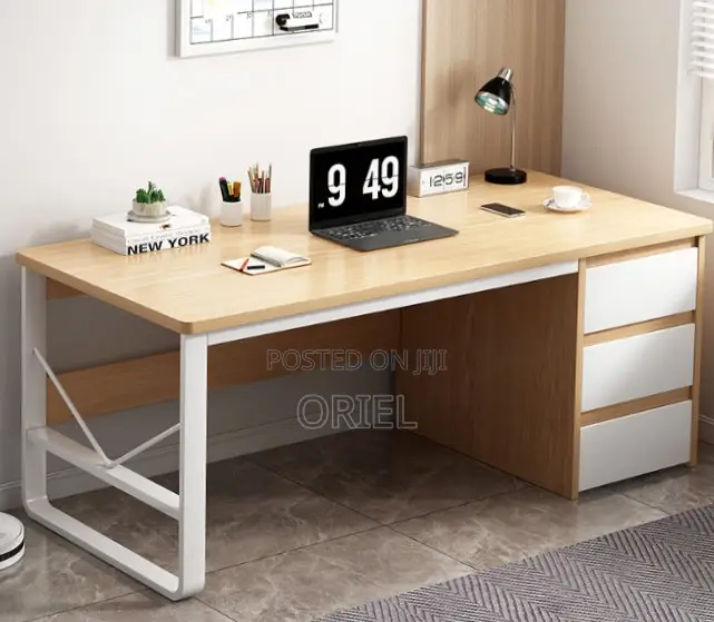 Office Desk : Executive Computer Desk With Drawers