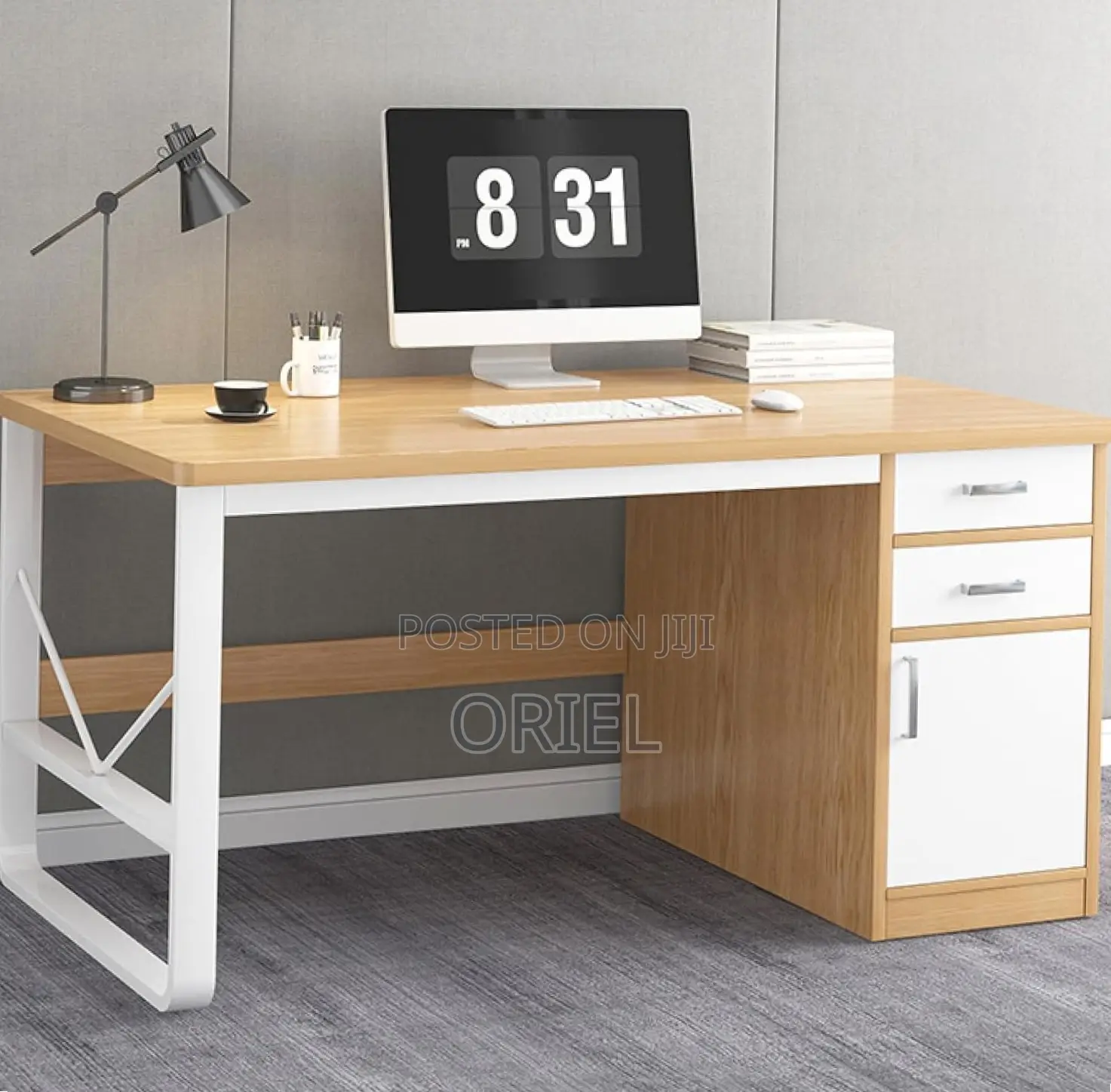 Office Desk : Executive Computer Desk With Drawers