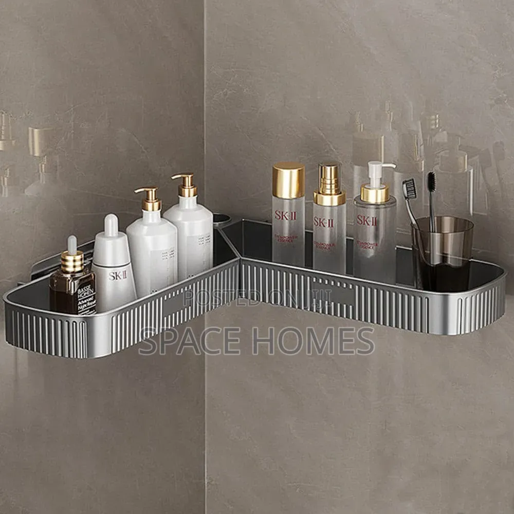 *Multipurpose 5pcs Set Rectangular Shower Caddy Shelf/ Wall Organizer