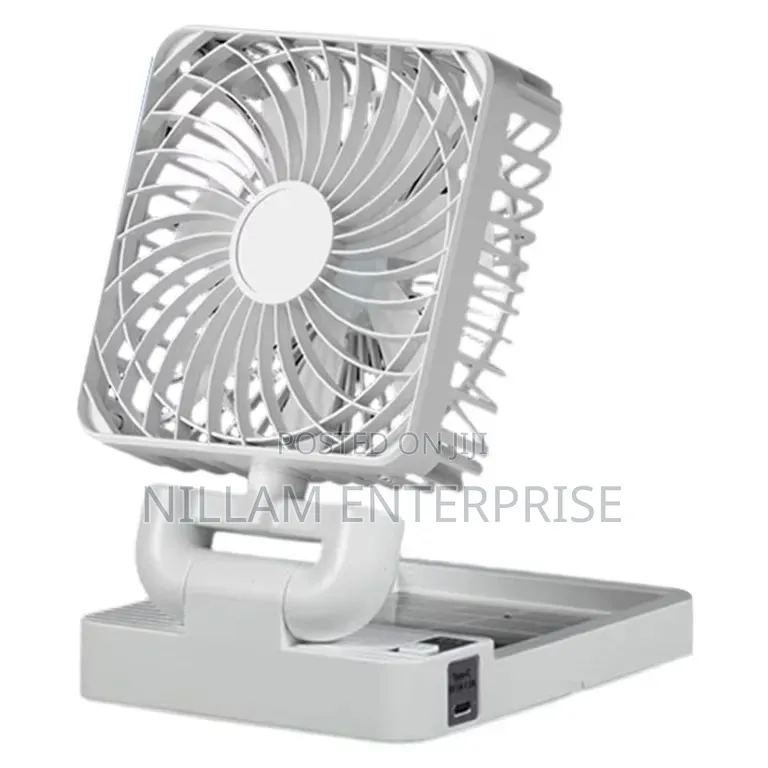 Portable Solar Rechargeable Mini Table Solar Powered Ventilator