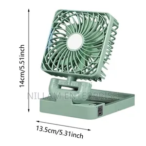 Portable Solar Rechargeable Mini Table Solar Powered Ventilator