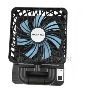 Portable Solar Rechargeable Mini Table Solar Powered Ventilator