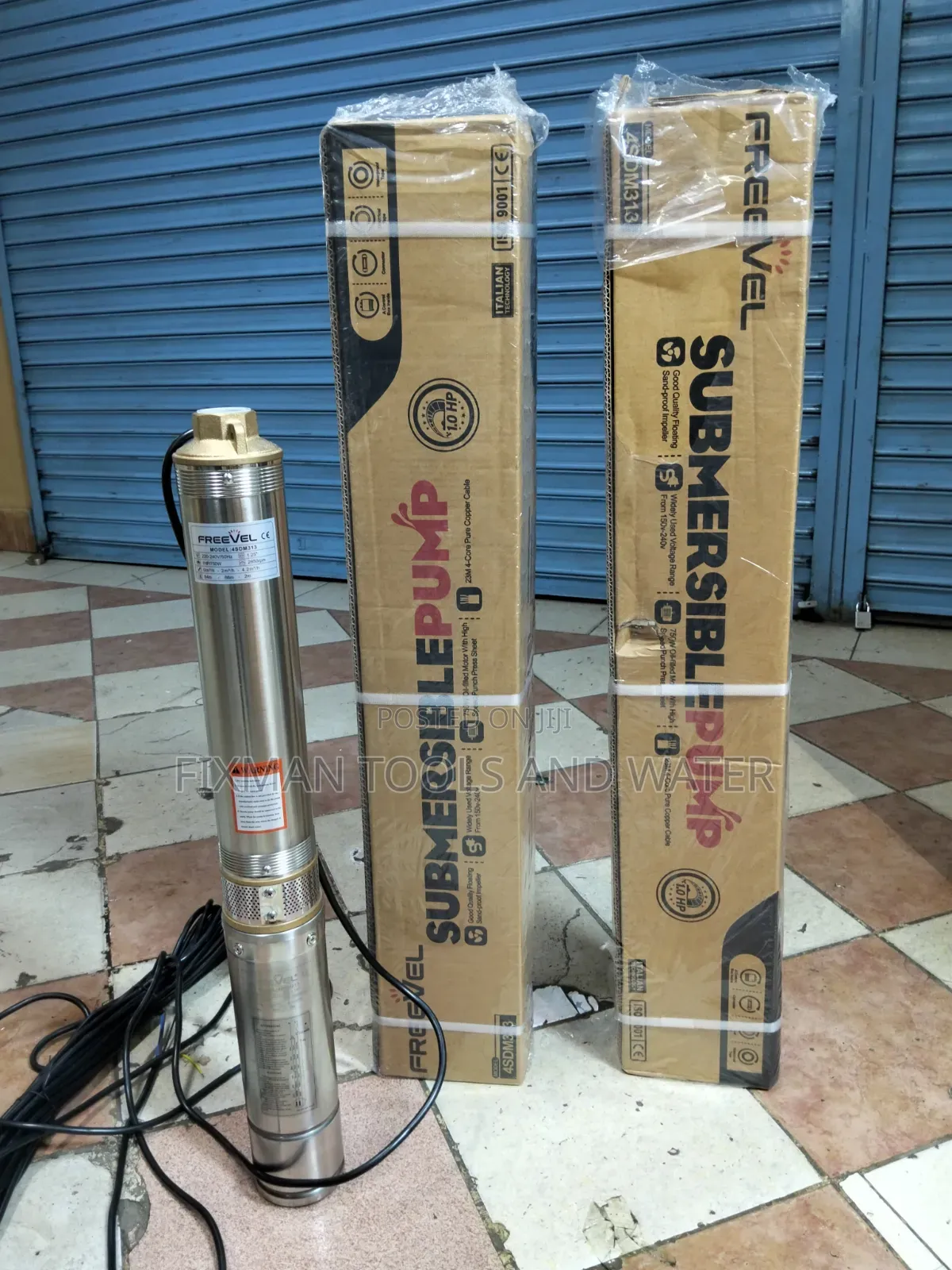 FREEVEL SUPPLY WATER PUMP 1HP 85 M Head + Control Box and 90M Cable
