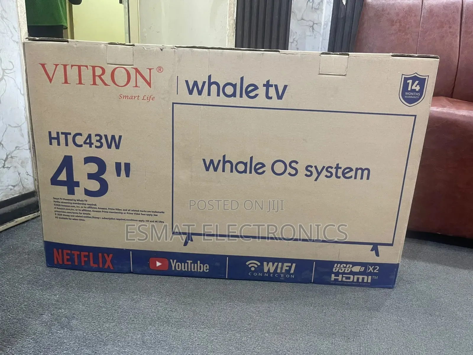 Vitron 43 Inch Whale TV HTC43W Smart TV