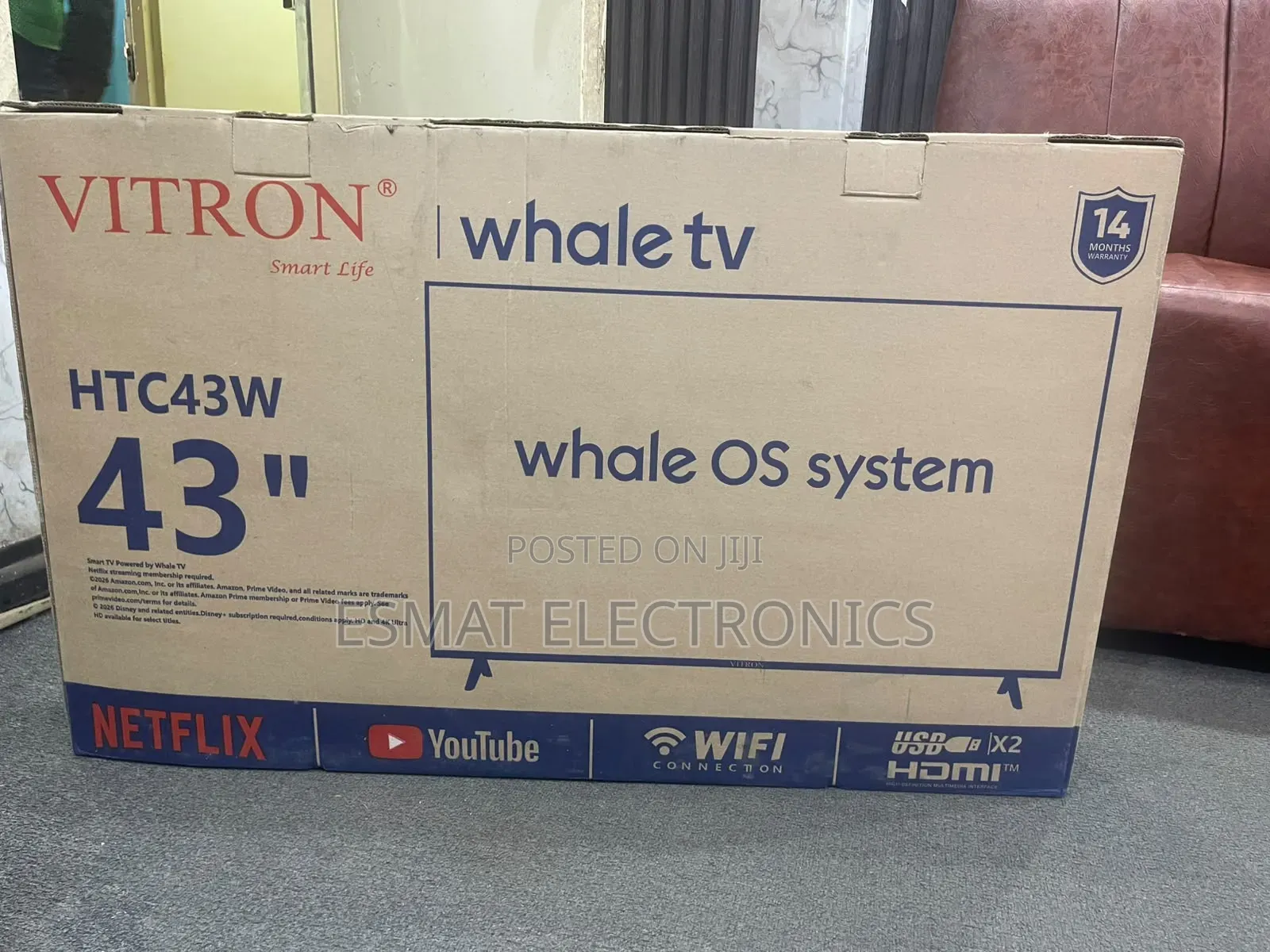 Vitron 43 Inch Whale TV HTC43W Smart TV
