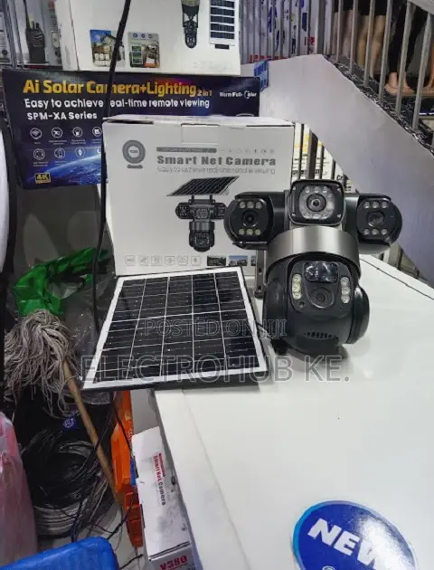 V380Pro Tripple Lens 4G Outdoor Solar Security Camera