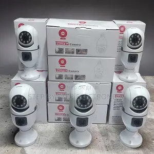 Versatile Phone App Control Dual Lens PTZ WiFi Bulb Camera