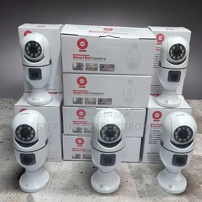 Versatile Phone App Control Dual Lens PTZ WiFi Bulb Camera