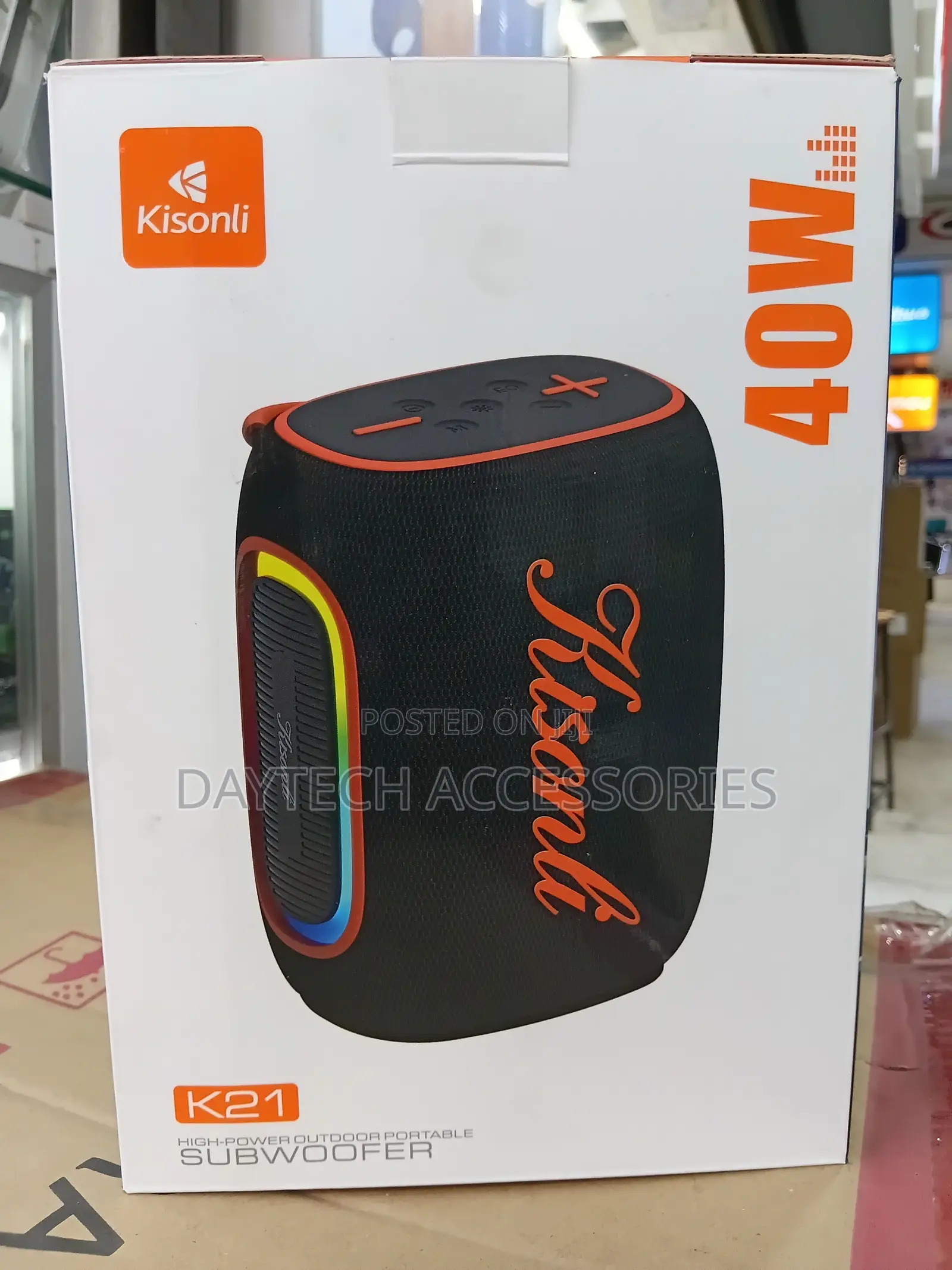 Kisonli High Bass Wireless BT Speaker - Black
