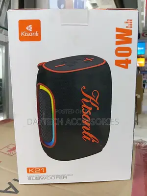 Kisonli High Bass Wireless BT Speaker - Black