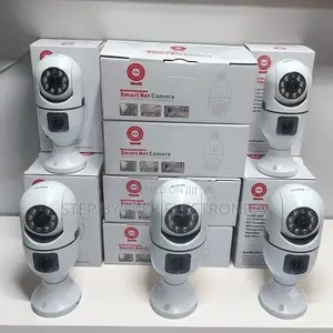 Versatile Dual View Display Dual Lens PTZ WiFi Bulb Camera