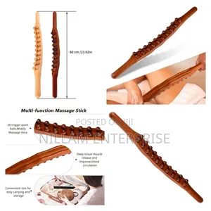 20 Node/Beads Wood Roller Stick,