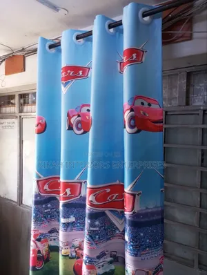 Cartoon Themed Curtains Perfect for Kids Rooms With Matching Sheers