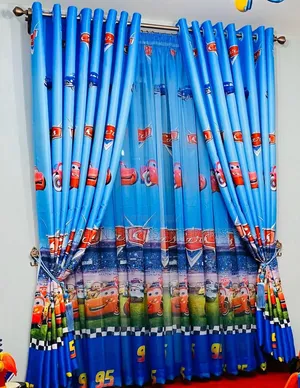 Cartoon Themed Curtains Perfect for Kids Rooms With Matching Sheers