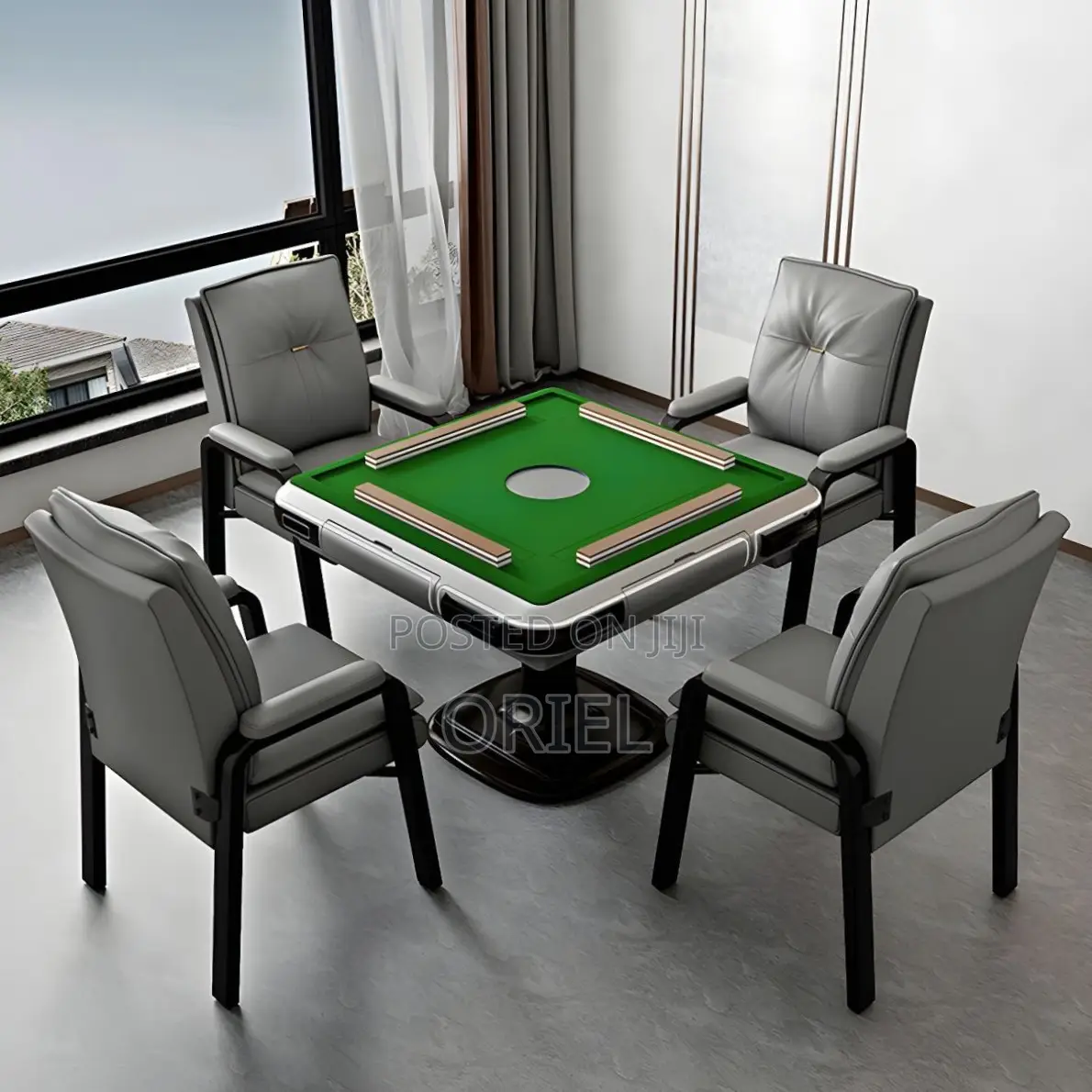 Office Chair : Mid-Back Modern Leather Task Chair With Fixed Arms