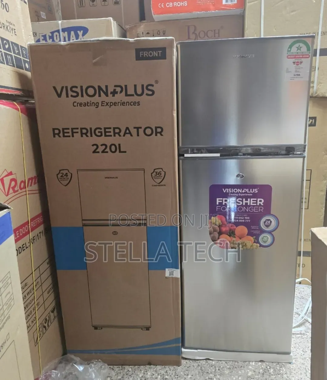 Vision 220 Litres Double Door Refrigerator