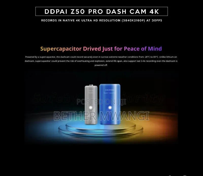 DDPAI Z50 Pro Dash Cam in Kenya