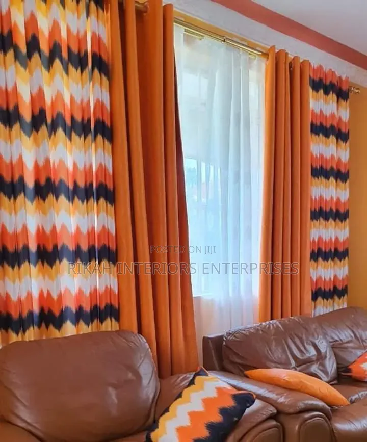 Shades of Orange Quality Curtains
