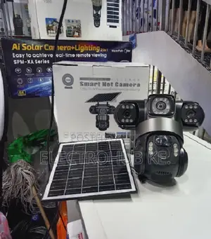 V380Pro Tripple Camera 4G Solar Powered Outdoor Surveillance Camera