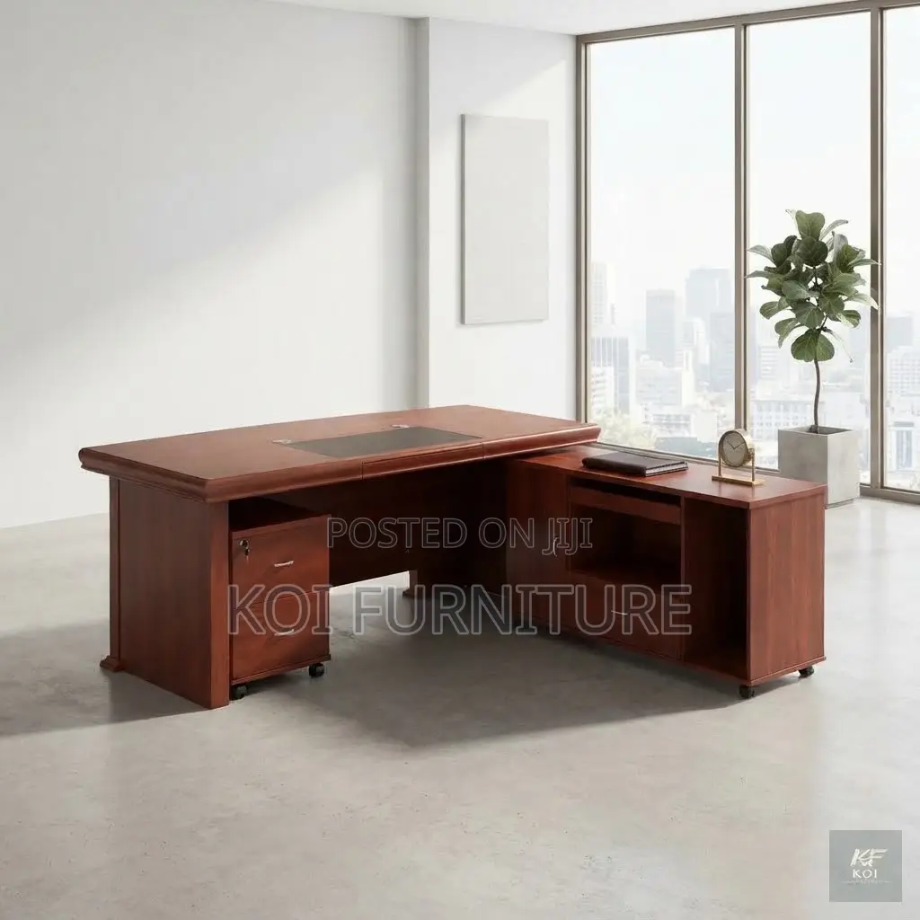 Office Desk; 1400mm Executive L Shape Supreme Desk