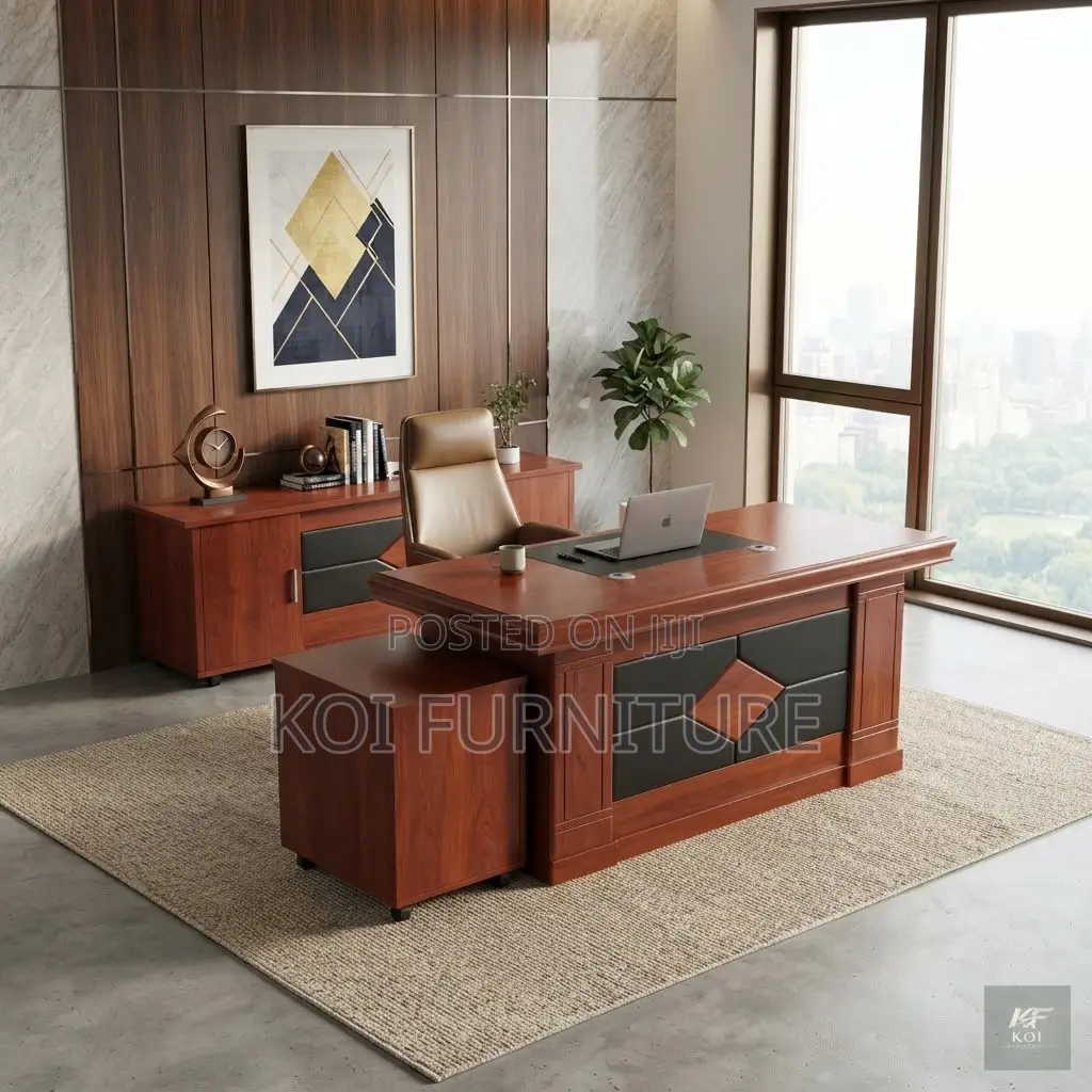 Office Desk; 1400mm Executive L Shape Supreme Desk